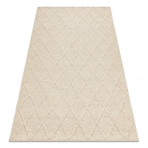 RugsX Volnena preproga TAHAR 99001B krema - ROČNO TKANA petlja, rombovi, boho 200x290 cm, (21994211) Cene