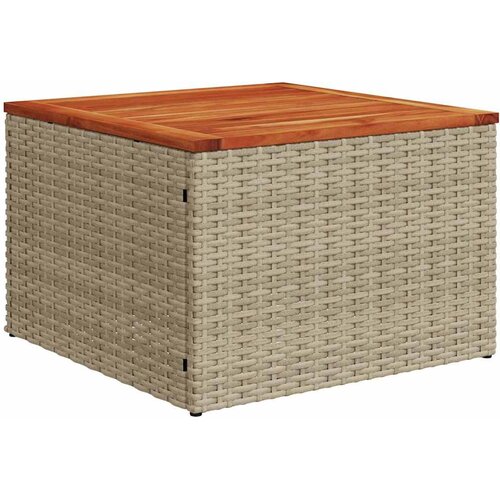  6-dijelni set vrtnih sofa s jastucima bež od poliratana 85 x 62 x 69 cm Slike
