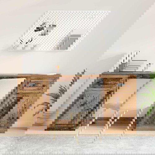 VidaXL Miza s predalom Star les 154,5 x 50 x 75 cm Konstruiran les Slike