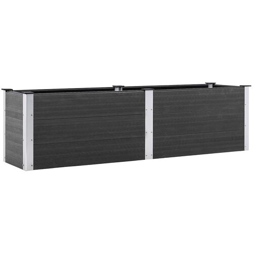 vidaXL Povišena vrtna gredica 200 x 50 x 54 cm WPC siva Cene