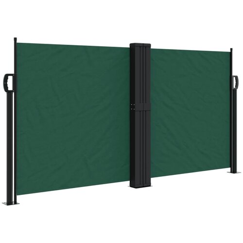 Maison Chic Zložljiva stranska tenda - Senčniki temno zelena 120x600 cm, (22041308) Cene