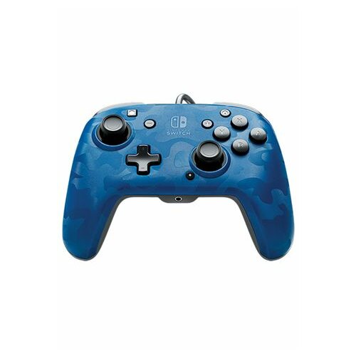 Pdp gamepad Nintendo Switch Faceoff Deluxe Controller + Audio Camo Blue Slike