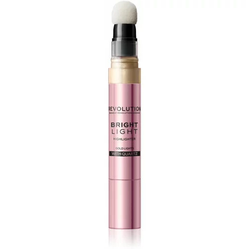 Makeup Revolution Bright Light kremasti highlighter nijansa Gold Lights 3 ml