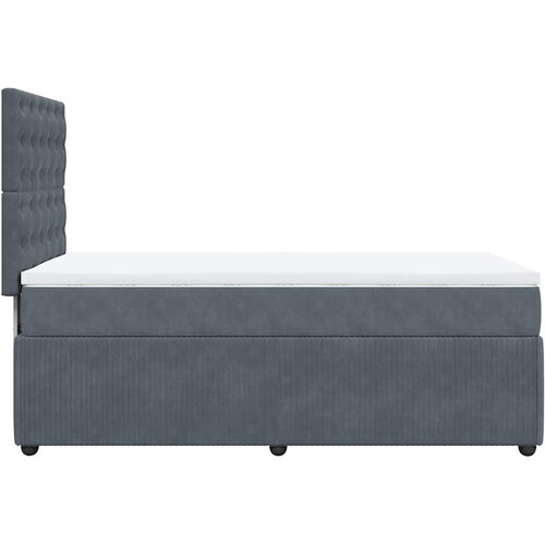 Box spring krevet s madracem tamnosivi 90x200 cm bar&amp;scaron;unasti Slike