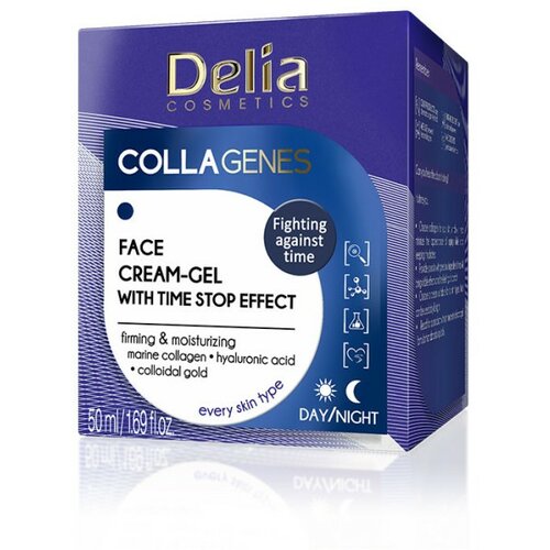 Delia krema za lice sa morskim kolagenom i hijaluronskom kiselinom hidrataciju Slike