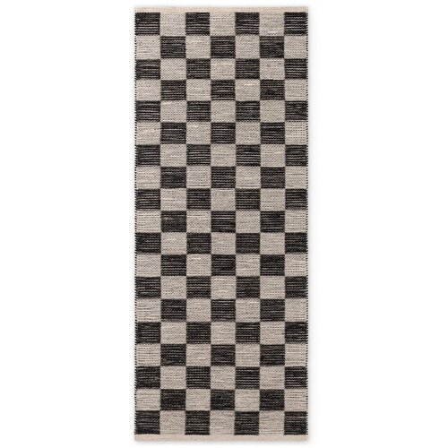 Hanse Home Črn/kremno bel ročno tkan tekač iz me&scaron;anice jute 80x200 cm Rex &ndash; Cene