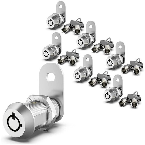 Venisymlis 6-Paket Nadgrajenih Cam Lock Ključavnic Za Shranjevanje Avtodomov, Isti Ključ 5/8" Ključavnice Za Omarico Za Vrata Za Shranjevanje Avtodomov, (22124765) Cene