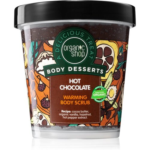 Organic Shop Body Desserts Hot Chocolate hranjivi piling za tijelo 450 ml Slike