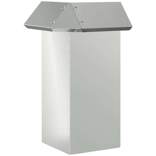 VidaXL Ograda protiv puževa 4 pcs Srebrno 13,5 x 13,5 x 25 cm Slike