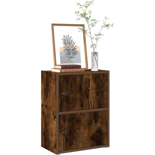 VidaXL Regal za knjige boja hrasta 40x24x52 cm od konstruiranog drva Slike