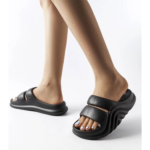 Gemre Black rubber flip-flops Geneve Cene