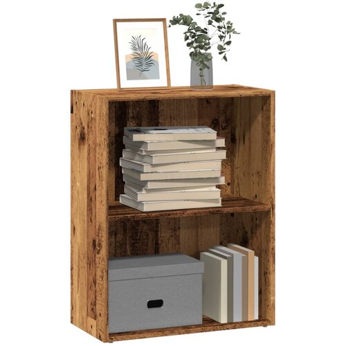  Regal za knjige boja starog drva 60x30x77 cm konstruirano drvo Cene