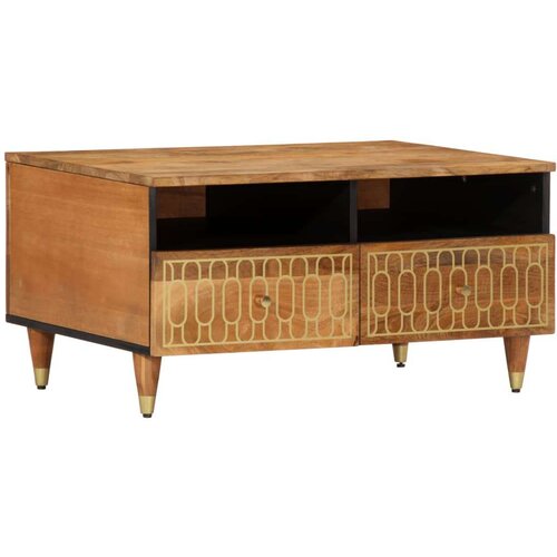 vidaXL Klubska mizica 80x54x40 cm trden mangov les Cene