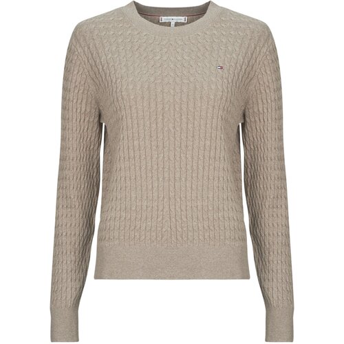 Tommy Hilfiger CO CABLE FINE GG C-NK LS SWT Bež Slike