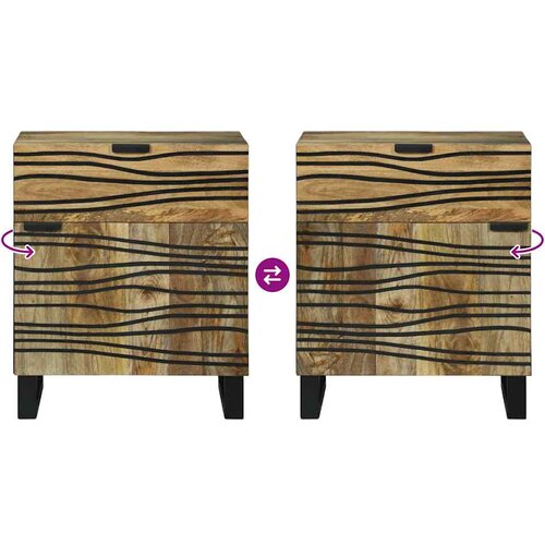  Noćni ormar Prirodna 50 x 33 x 60 cm Konstruirano drvo Slike