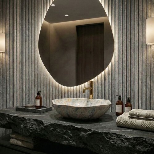 REA Bath Nadgradni umivaonik Rea Pearl Ruststone Slike