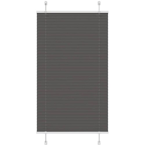 VidaXL Plisirana roleta crna 75x100 cm &amp;scaron;irina tkanine 74,4 cm Slike