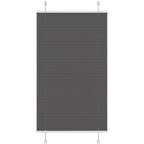 vidaXL Plisirana žaluzija črna 75x100 cm Širina tkanine 74,4 cm vidaXL Plisirana žaluzija črna 75x100 cm Širina tkanine 74,4 cm