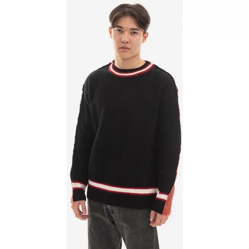 Marni Vuneni pulover za muškarce, boja: crna, lagani, GCMG0285Q0.UFP115-MXN99