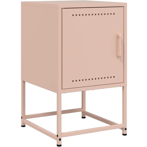 VidaXL Nočna omarica roza 36x39x60,5 cm jeklo, (21242782) Slike