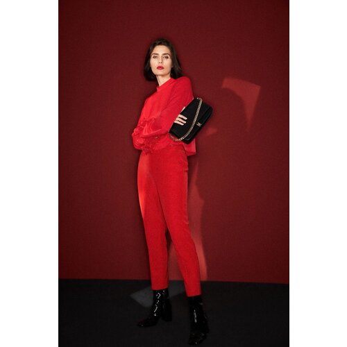 Marisse Women's Trousers Z-Sp-4528 Red Cijene