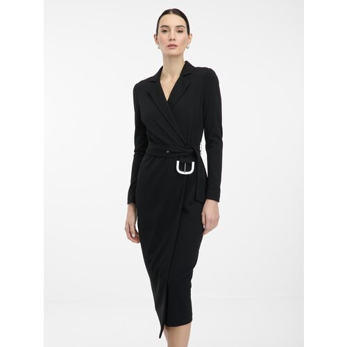 Orsay Black women&amp;#039;s midi dress - Women&amp;#039;s Slike