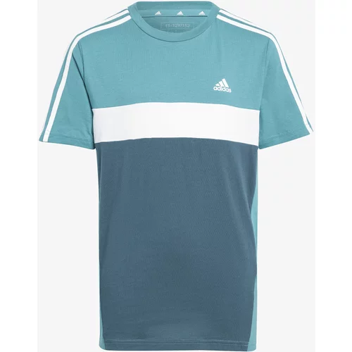 Adidas Dječja pamučna majica kratkih rukava boja: tirkizna, s uzorkom