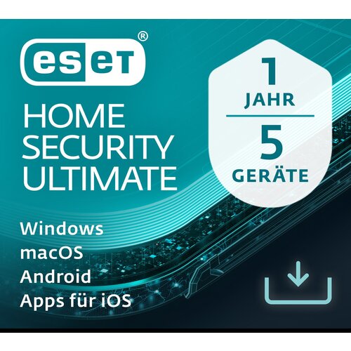 Eset Home Security Ultimate - 5 User, 1 Year - ESD-DownloadESD&amp;quot; Slike