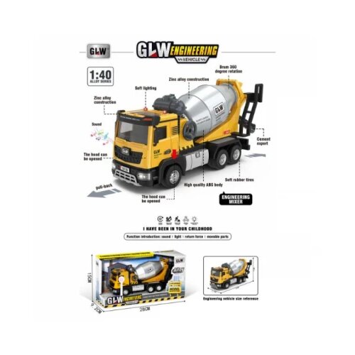 Hk Mini IGRAČKA KAMION ME&amp;Scaron;ALICA 1:40 Slike