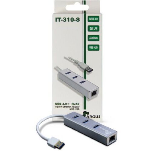Inter-tech Argus IT-310-S RJ45/3xUSB3.0 LAN adapter Slike