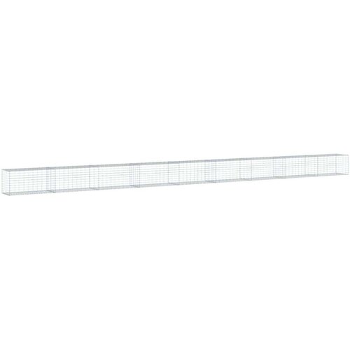 VidaXL Gabionska ko&amp;scaron;ara s poklopcem 900x50x50 cm od pocinčanog željeza Slike