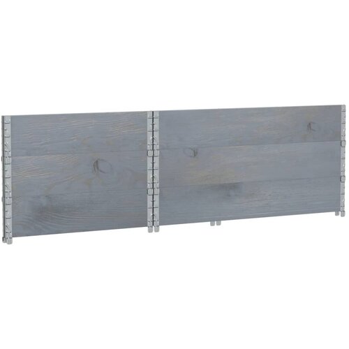  Okviri za palete 3 kom sivi 120 x 80 cm od masivne borovine Slike