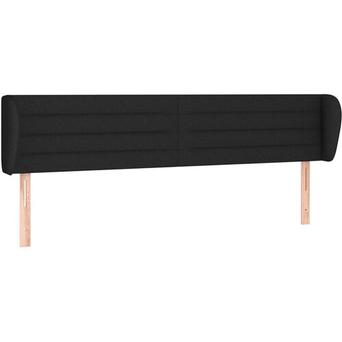 Maison Chic posteljno vzglavje - vzglavna omarica - nočna omarica z u&scaron;esi črno 163x23x78/88 cm blago, (21711149) Cene