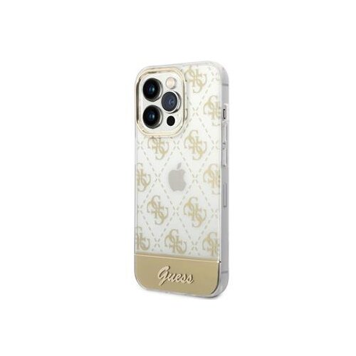 Guess GLITTER LOGO IPHONE 14 PRO MAX ovitek zlat, (20398032) Cene