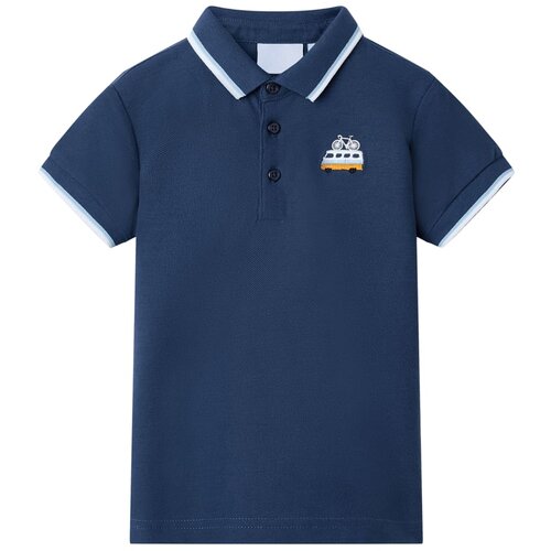 vidaXL Otroška polo majica temno modra 128 Cene