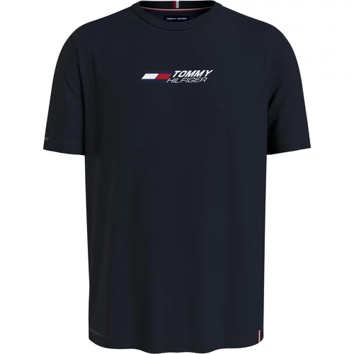 Tommy Hilfiger Tehnička sportska majica crvena / crna / bijela