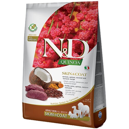 N&amp;amp;d ND quinoa Suva hrana za odrasle pse Skin&amp;amp;Coat Srna, 0.8kg Slike