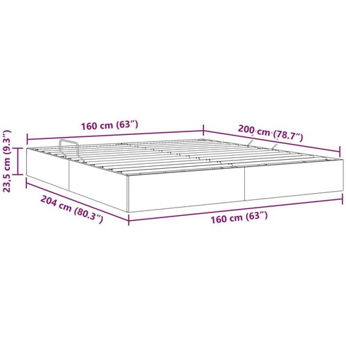  Ottomanska Okvir za krevet s pohranom s pohranom Bar&amp;scaron;un - Tamnozelena 160 x 200 cm Slike