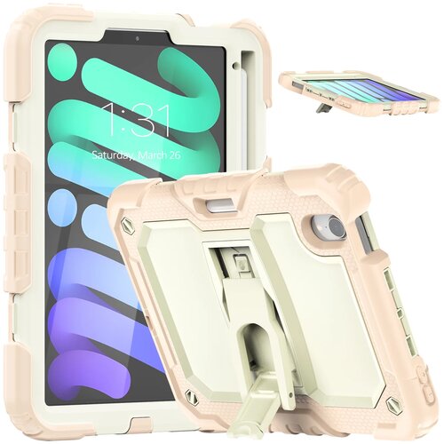 JTech Ohi&scaron;je za iPad Mini 6 8,3" s stojalom in naramnico Roza, (22025584) Cene