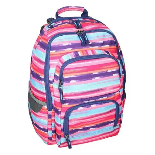 Spirit e-bag &scaron;arena prugasta zaobljena &scaron;kolska torba, ruksak 46x34x22cm outlet Cijene