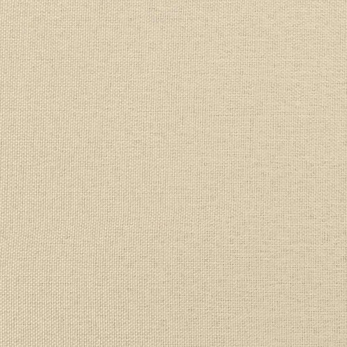 VidaXL Krevet s oprugama i madracem krem 180x200 cm od tkanine Slike