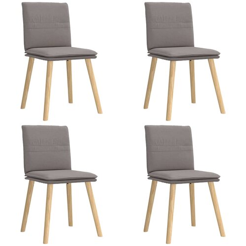 Maison Chic Jedilni stoli - Vzorci stoli 4 kosi taupe blago A940, (22031747) Slike