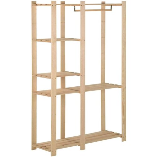 vidaXL Stojalo za oblačila 110x38x170 cm trdna borovina Cene