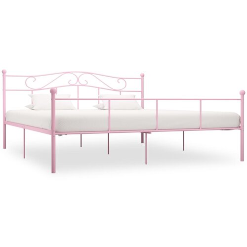 Okvir za krevet ružičasti metalni 200 x 200 cm Cene