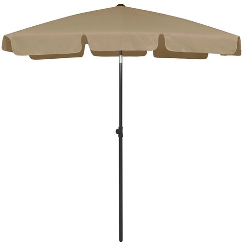 vidaXL Senčnik za na plažo taupe 180x120 cm Cene