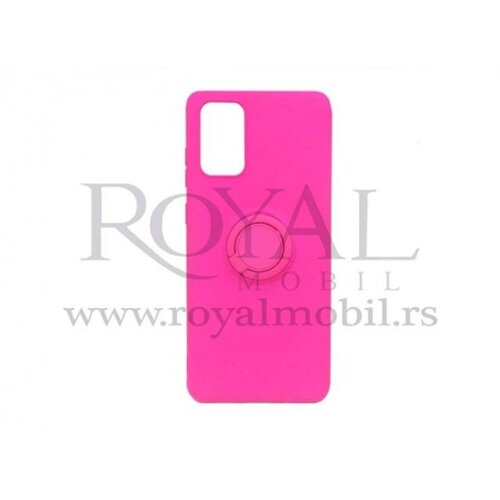  Silikonska futrola KOLOR SA PRSTENOM za Samsung A507 Galaxy A50S pink --C130 Cene
