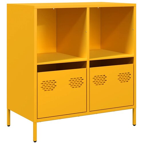Maison Chic Komoda - Predalnik gorčično rumena 68x39x73,5 cm hladno valjano jeklo, (21720086) Slike