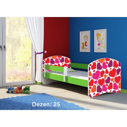 ACMA dečiji krevet II 140x70 + du&amp;scaron;ek 6 cm GREEN25 Slike