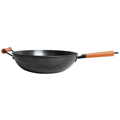 Grill King Asia nitrirani wok z dvema ročajema in ravnim dnom, 34 cm, (21567546) Cene
