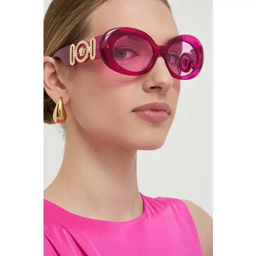 Versace Sončna očala ženski, roza barva